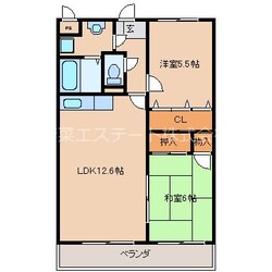 GREEN　HILLS津福の物件間取画像